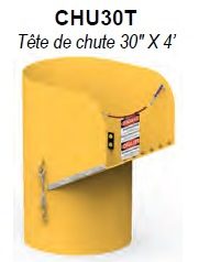 CHU30T — Tête de chute 30"x4'